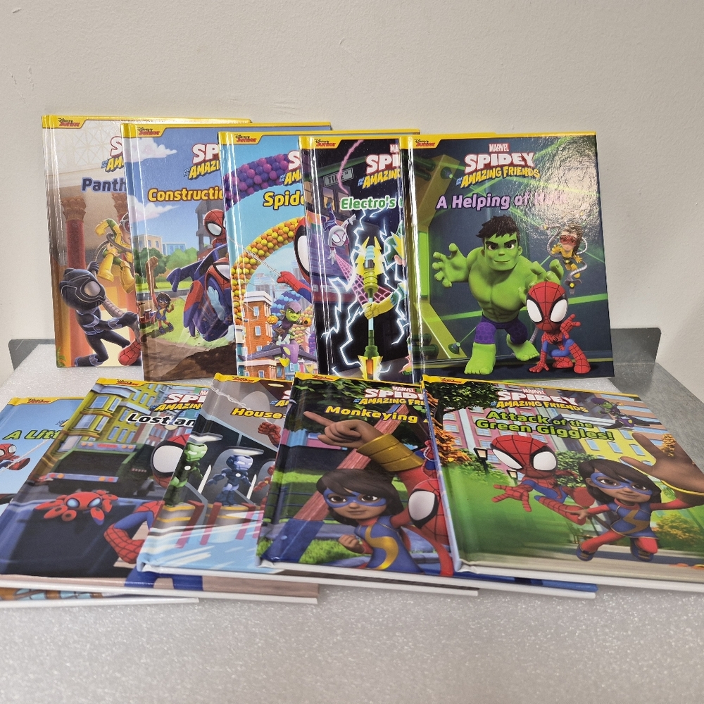 Lot Of 10 Marvel Spidey and His Amazing Friends Kids Book Collection -